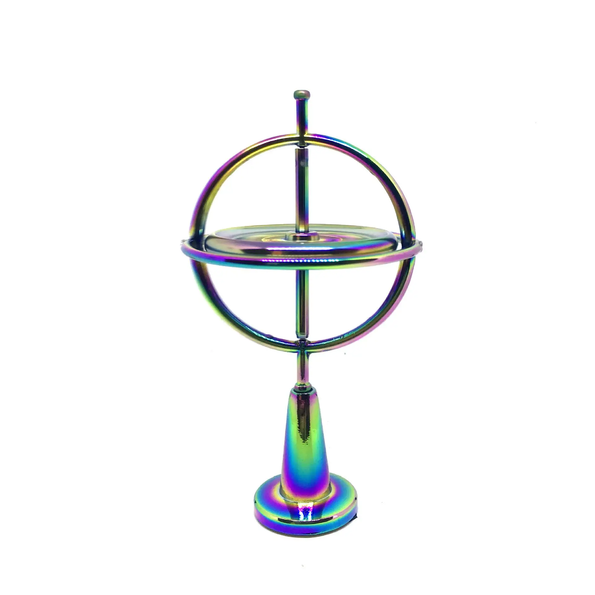 Gyroscope Toy Metal Anti-Gravity Spinning Table Gyroscope Flying Motion Balance Physics Toy Education Training Gift