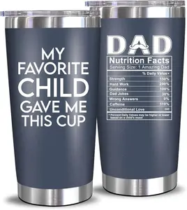 Fathers Day Gift For Dad - Dad Birthday Gifts From Daughter, Son, Kids - Birthday Present Ideas For Father, New Papa, Bonus Father From Daughter, Son - 20 Oz Tumbler