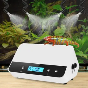 Automatic Reptile Mister with 4 Nozzles 360° Adjustable Spray Timer Control & External Reservoir for Terrariums