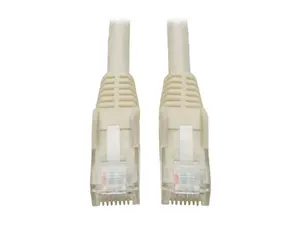 Tripp Lite TRL-N201-050-WE 50 ft. Cat6 Gigabit Snagless Molded RJ45 Male to Male Patch Cable, White