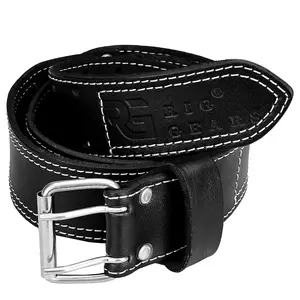 Rig Gears Premium Leather Tool Belt for Men - Adjustable 2 Inch Multipurpose Tool Belt for Carpenters Framers Craftsman & Electricians - 3.5mm Thick Full Grain Leather