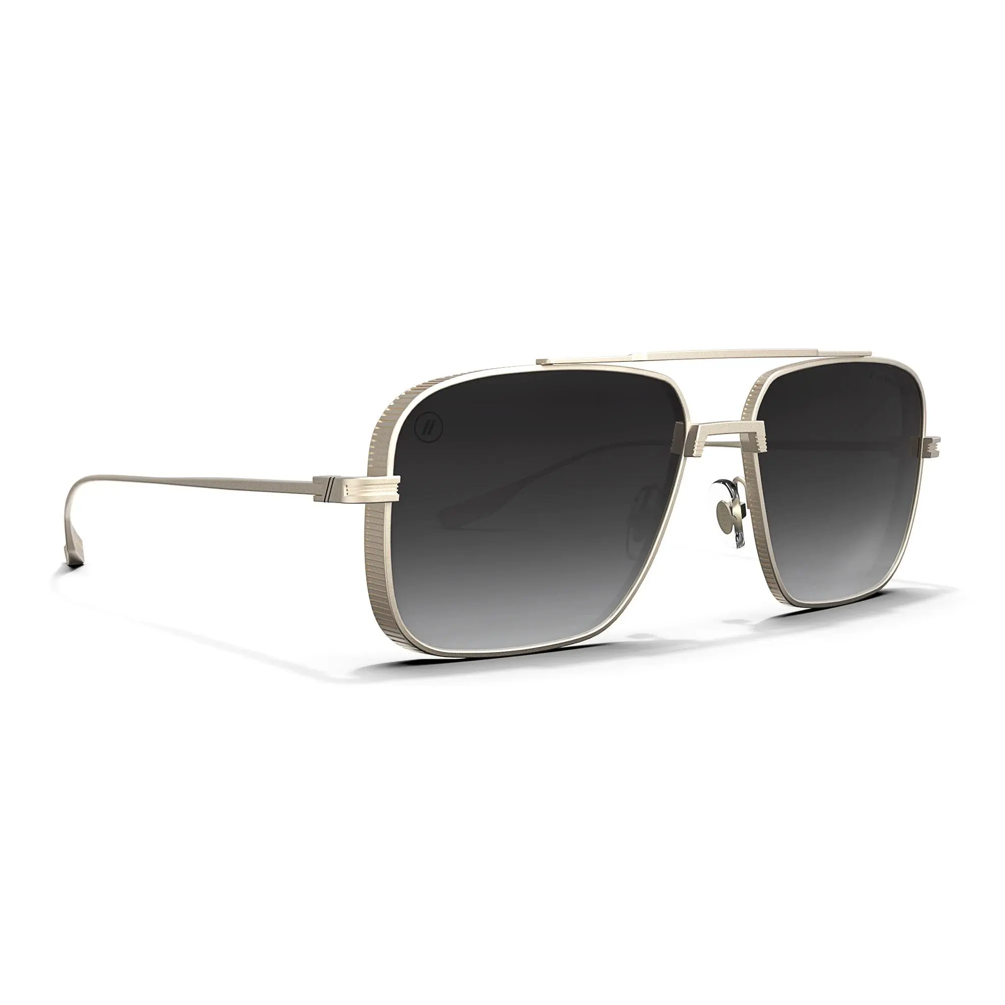 Phoenix Golden Men's Polarized Sunglasses, Matte Gold Frame, PureBlend™ Gradient Smoke Lenses, 100% UV Protection, Small-Medium Size, Men's Sunglasses Polarized