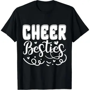 Cheerleading Besties T Shirt for Cheerleaders