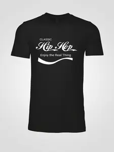 Classic Hip Hop white logo Black shirt