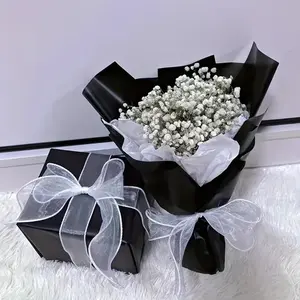 Silk ribbon made from fish tail silk, suitable for bouquet packaging, gift packaging, hair band making, home decoration, and wedding decoration.