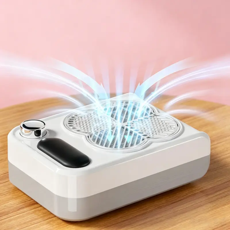 FDA-Compliant Nail Dust Collector, Nail Vacuum, Featuring a Powerful Suction Fan, Ideal for Manicure Nail Art, Professional Nail Art Filter, Salon-Grade Nail Tools, Nail Care