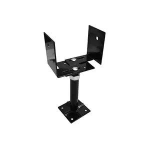 212 MAIN Pylex 12098 Extendable Steel Deck Support Bracket, 33-66 Range, Black, Heavy Duty, Adjustable for Square Posts