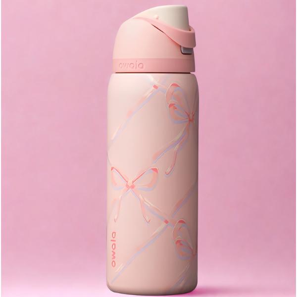 NIP OWALA Wicked For Good 32oz Freesip Glinda Pink/Purple SPARKLY