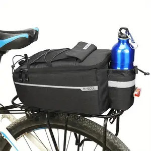Bike Bag Back Rack Bag Waterproof Bicycle Panniers Carrier Cooler Big Capacity With Bottle Bag For Rear Rack