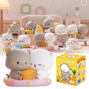 Cute MITAO Cat with Love Series 4 Blind Box Toy Figures Action Surprise Mystery Box Mini Doll Set for Desk Decor Gift Ornament