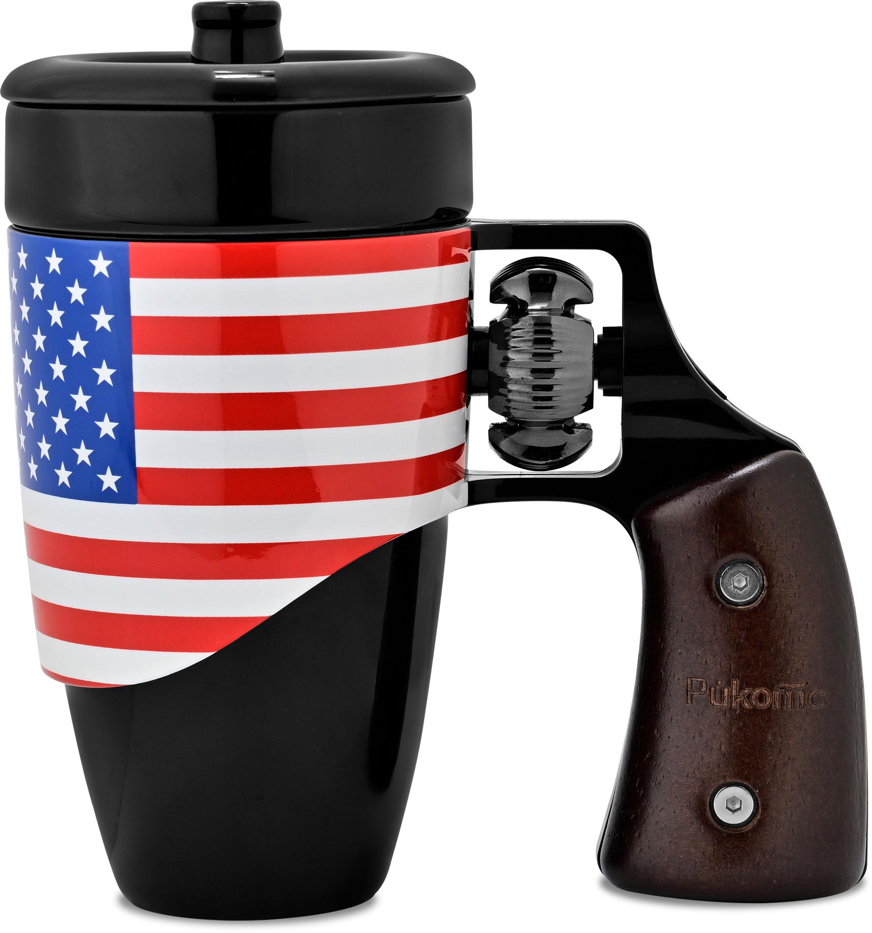 Pukomc Coffee Mug with Rotatable Wooden Handle Gift Boxes, Ceramic Leak-Proof and Scalding-Proof Cup, 16 Ounces Beverage Drinkware Glass Reusable Reuse Tumbler Washable, Best Gift Ideas for Men, Boyfrieds Gifts, Men Gifts Funny Mug summerwins