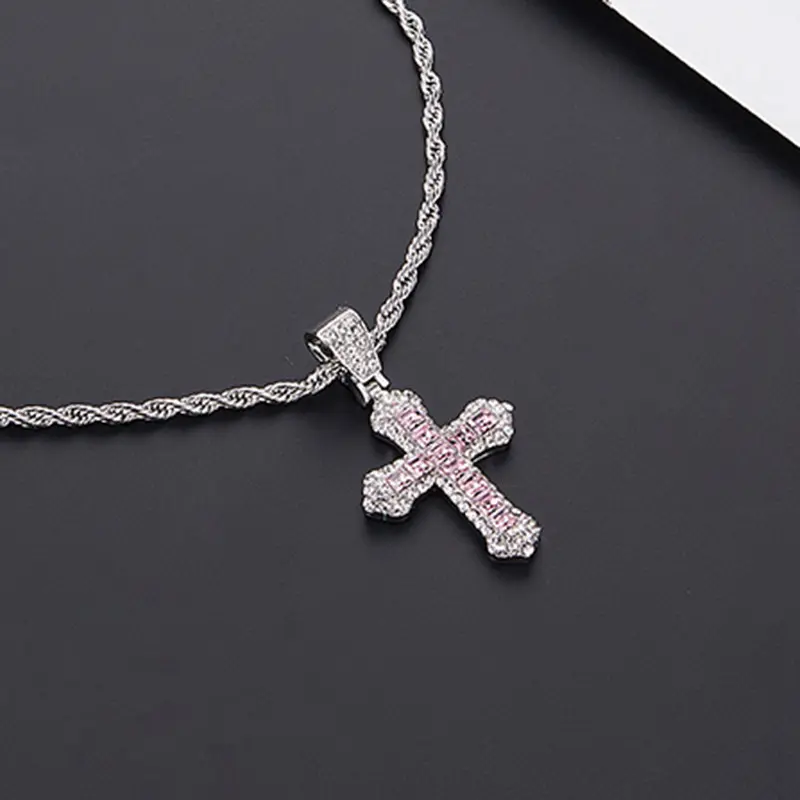 Silver cross necklace