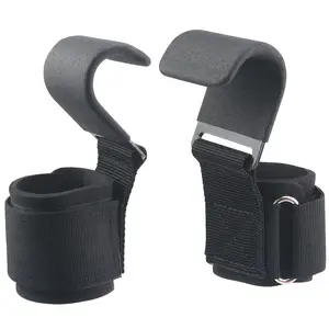 2Pcs Weight Lifting Wrist Hooks Lifting Straps Wrist Wraps Lifting Hook Gym