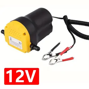 Portable 12V Electric Efficient Fuel Transfer Pump - DC Motor Oil Extractor with Hose and Clamp for Cars, Boats and Motorcycles Gasoline Transfer Electric Fuel Pump Fuel Pump Kit