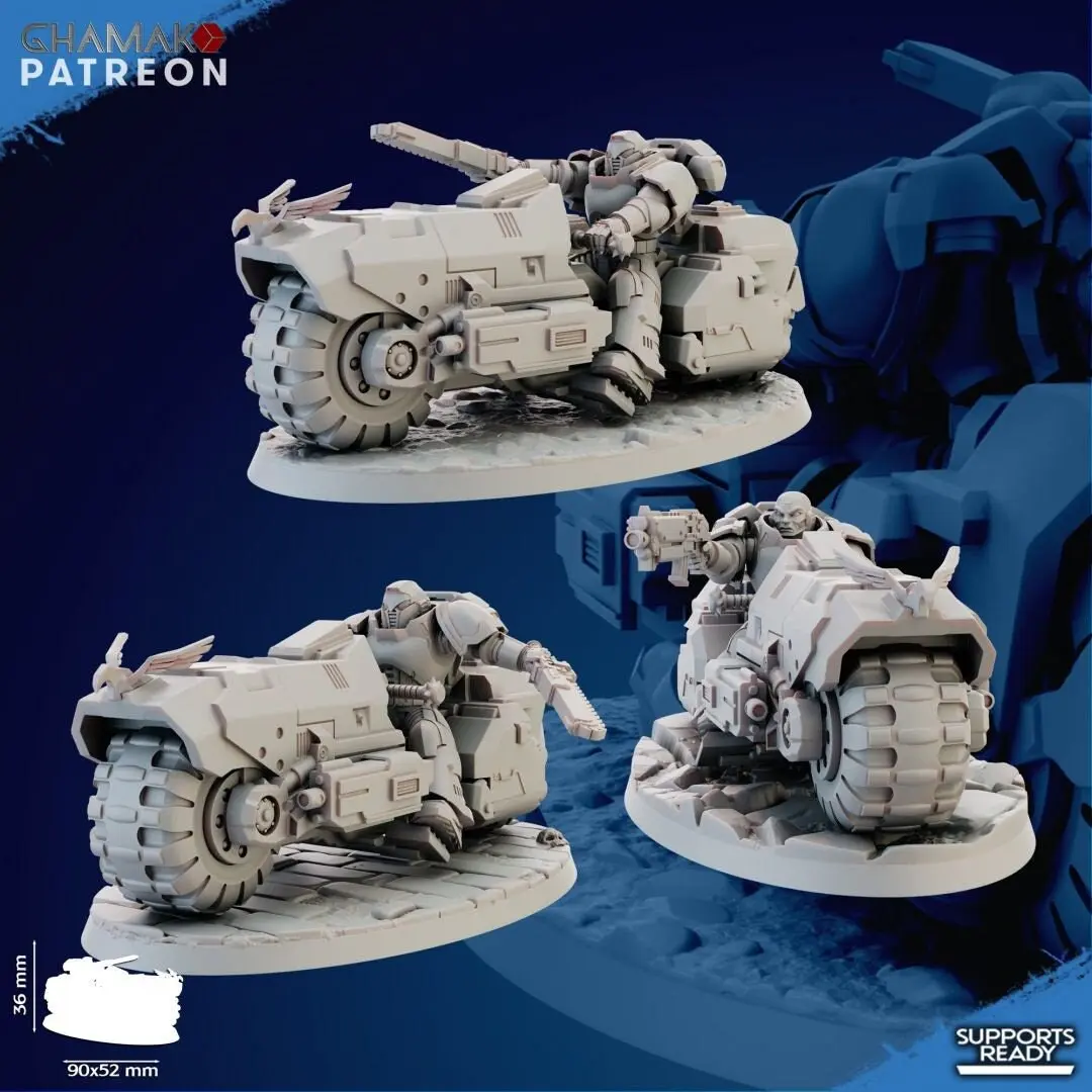 Sidereum Knights - War Bike Squadron - Ghamak
