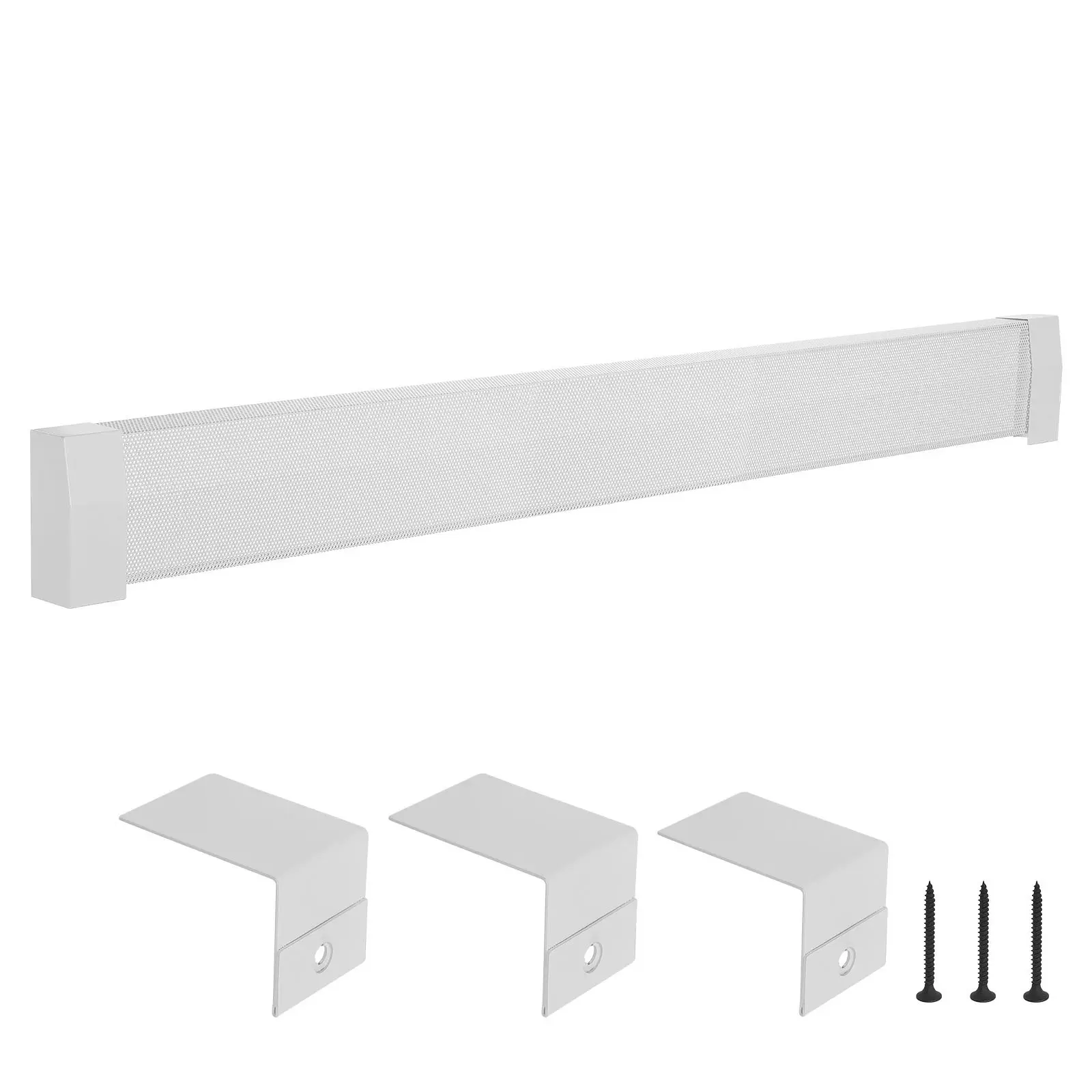 【Summerfinds】VEVOR Premium Series Ventilated Electric Baseboard Cover, 6 ft / 1832 mm (1832mm) Heavy-Duty Steel, Heat-Resistant, Energy-Efficient, 6.17 lbs, Hassle-Free Installation, White, 72.13 x 3.19 x 7.6 inch Bedroom Replacement Part, xsj-p-6