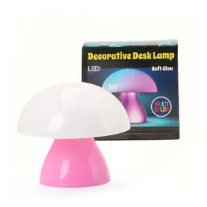 Mushroom LED Desk Lamp – Multicolor Glow Night Light