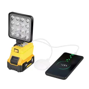 Cordless Led Work Light For De walt 20V Battery, Portable Flood Light Flashlight