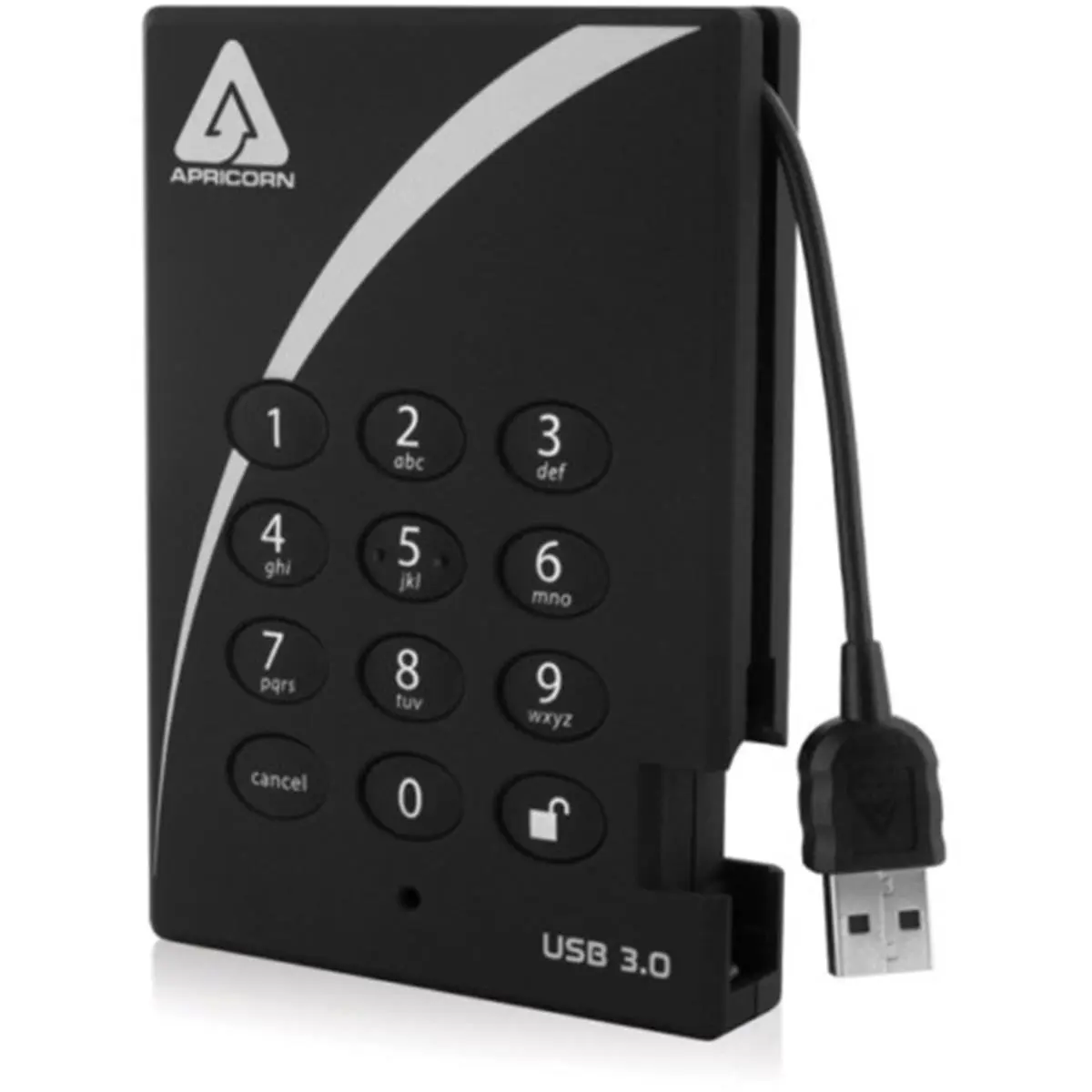 212 MAIN 1TB AES-XTS Encrypted Secure External Hard Drive - 256-Bit Encryption, 1tb Capacity, USB 3.0 Interface, Auto-Lock, Bus Powered, Wear-Resistant