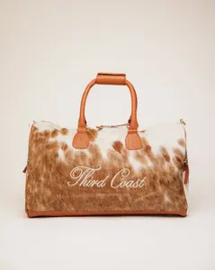 Cowhide Duffle Bag | Red Angus
