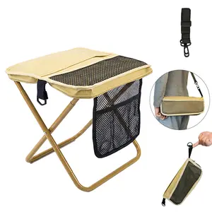 【SummerVibes】Portable Folding Chair, Ultra-lightweight, weighing only 1.5 lbs, Portable Outdoor Camping Chair with Shoulder Straps, Maximum Weight Capacity 265 lbs, Suitable for Hiking