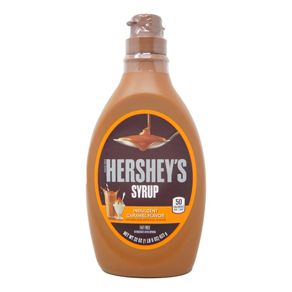Hershey’s Caramel Syrup – 22 oz Bottle, Sweet & Rich Flavor Hershey’s Caramel Syrup – 22 oz Bottle, Sweet & Rich Flavor