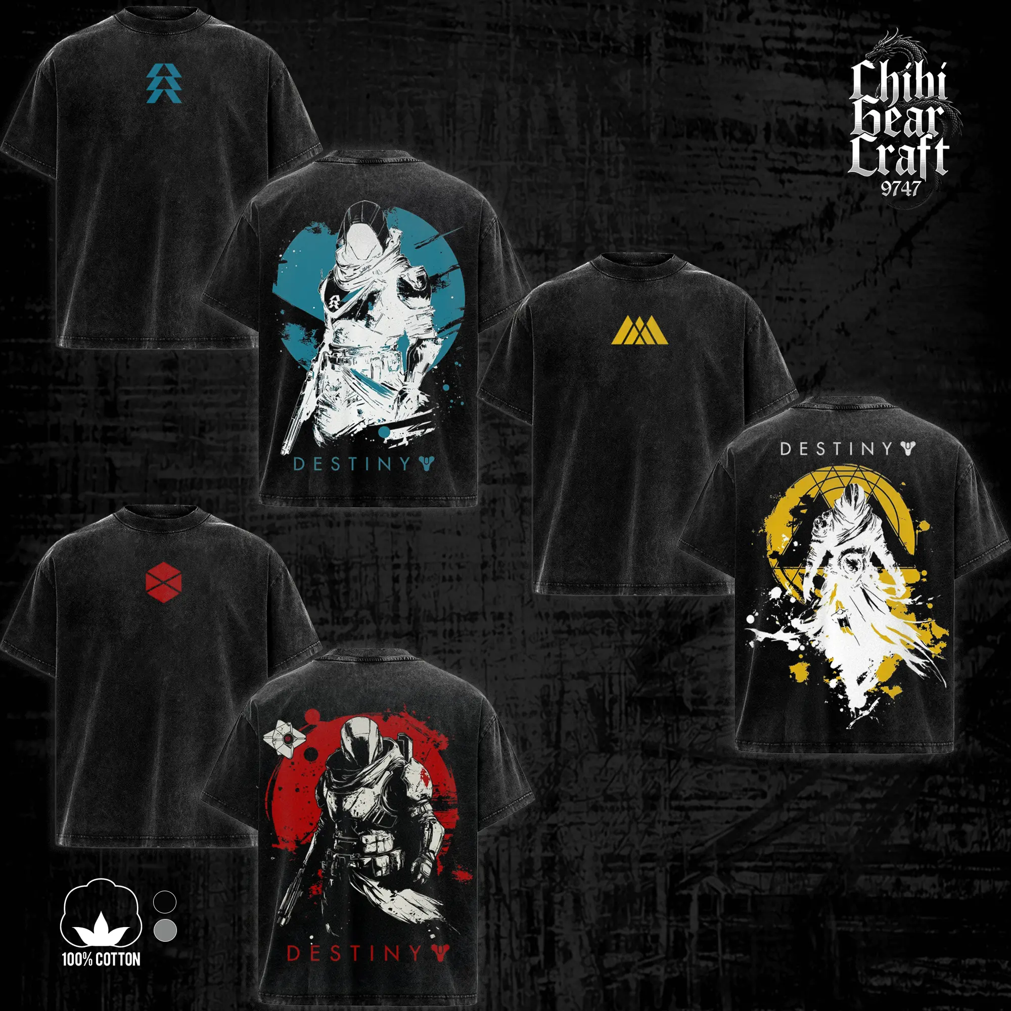 [COLLECTION] Destiny 2 Shirt Guardian Hunter Warlock Titan Acid Washed Oversized T-Shirt Gothic Hoodie Tank Top Graphic Tee Y2K Clothing Summer Men Clothes Outfits Unisex Video Game Clothes Gifts For Him Her Apparel For Men FPS Gamer Merch