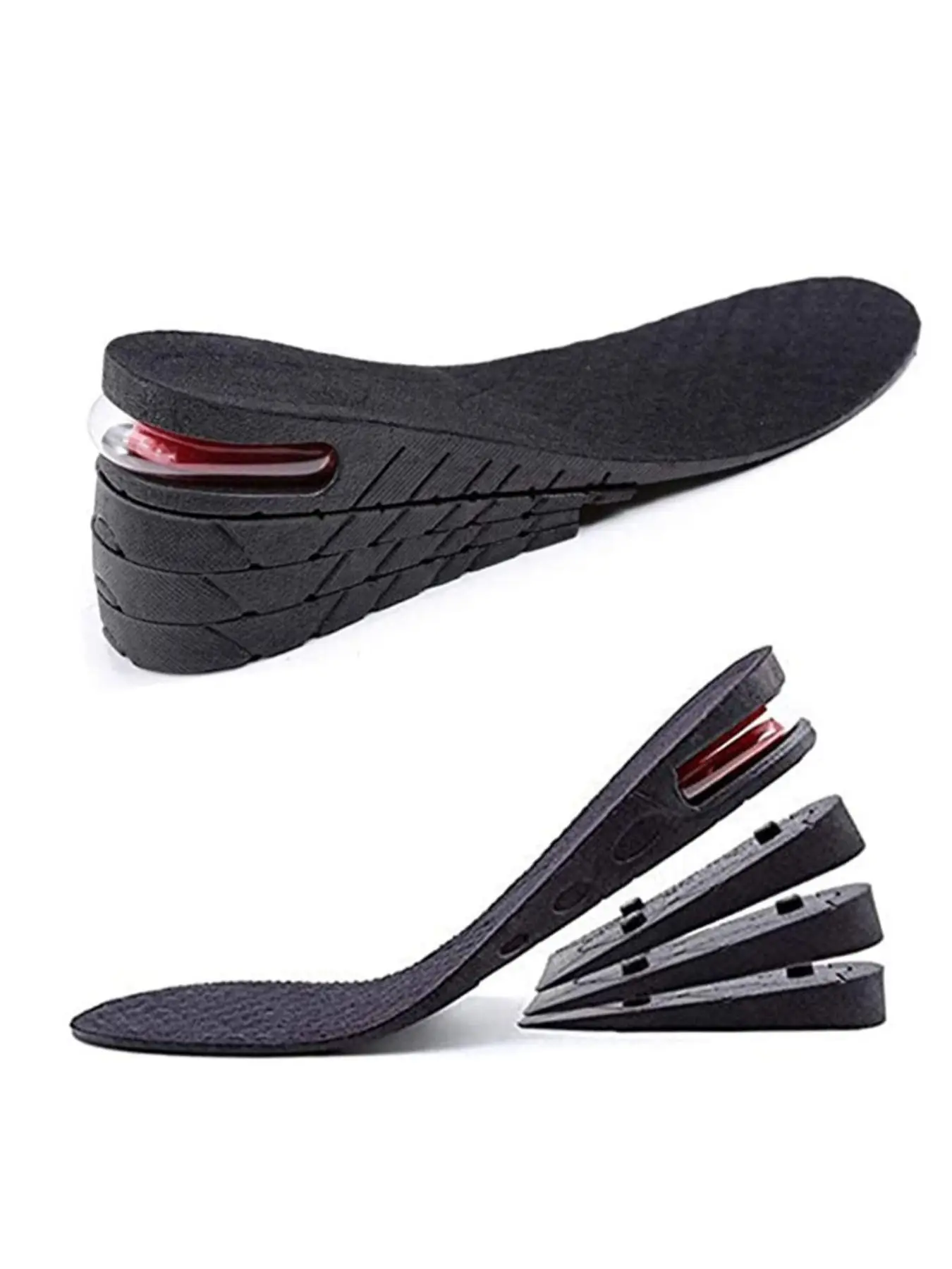 4 Layer Heightening Insoles with Air Cushion, 1 Pair Simple Adjustable Heightening Insoles, Shoe Insoles for Women & Men, Shoes Inserts for Daily Use