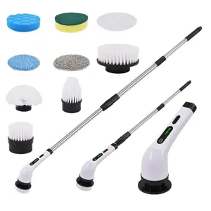 9 IN 1 Cordless Power Scrubber - Electric Brush for Bathroom, Kitchen, Car & More