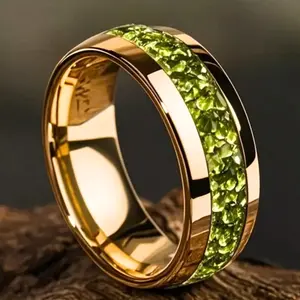 Elegant style ring, engagement and holiday gift, suitable for couples, fathers and friends, one band design