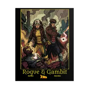 X-Men Rogue & Gambit Poster — Retro Comic Rolled Poster