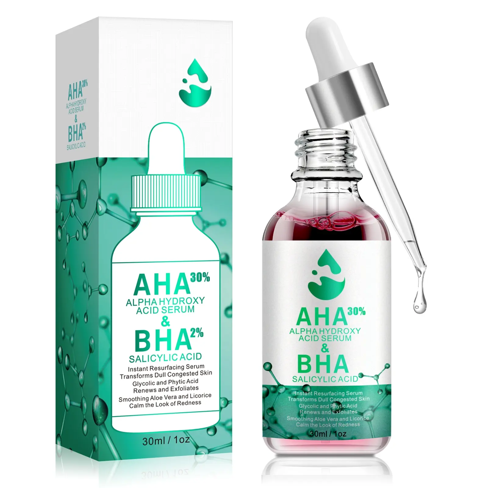 1 Count, 30ml, SEFUDUN AHA Essence, Gentle Exfoliation, Removes Dead Skin, Soothes & Repairs, Enriched with Apple Extract, Super VC & Salicylic Acid, Perfect Gift for Friends & Family.