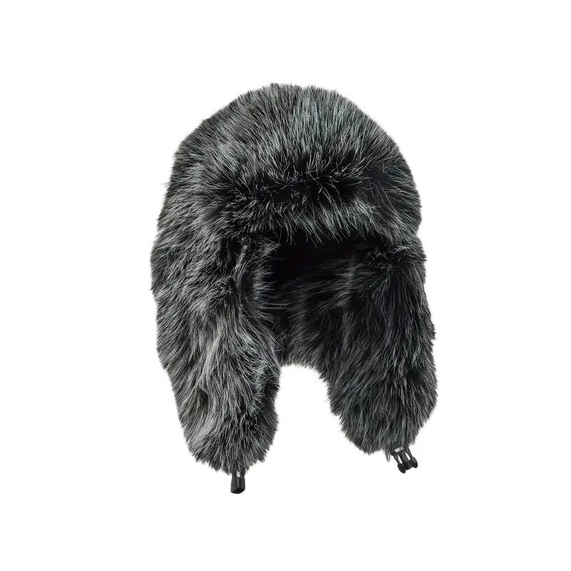 NEW Mongolian‎ Fluffy Furry Black Faux Fur Luxury Ear Coverage Bucket Beanie Hat NEW Mongolian Fluffy Furry Black Faux Fur Luxury Ear  main image 3