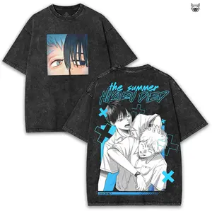 Hikaru – Washed Oversized Tee Inspired by The Summer Hikaru Died  For Fans of Paranormal Emotions and Hidden Longing - Active Lifestyle Essentials