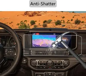 Screen Protector for 2024 2025 Wrangler 4xe 12.3-Inch Navigation Display Touch Screen Protective Car Interior Accessories Easy Installation 6H PET