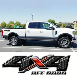 4x4 Off Road Letter Pattern Car Sticker, Truck Sticker, Fashionable Vinyl Sticker with Dynamic Graphic, Easy to Apply, Suitable for Customizing Vehicles and Enhancing Bedroom Decor