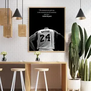 [NO FRAME] Kobe Bryant Motivational Poster, Motivational Print, Motivation Wall Art, Inspirational Wall Art, Home Gym Decor, Black Mamba Mentality