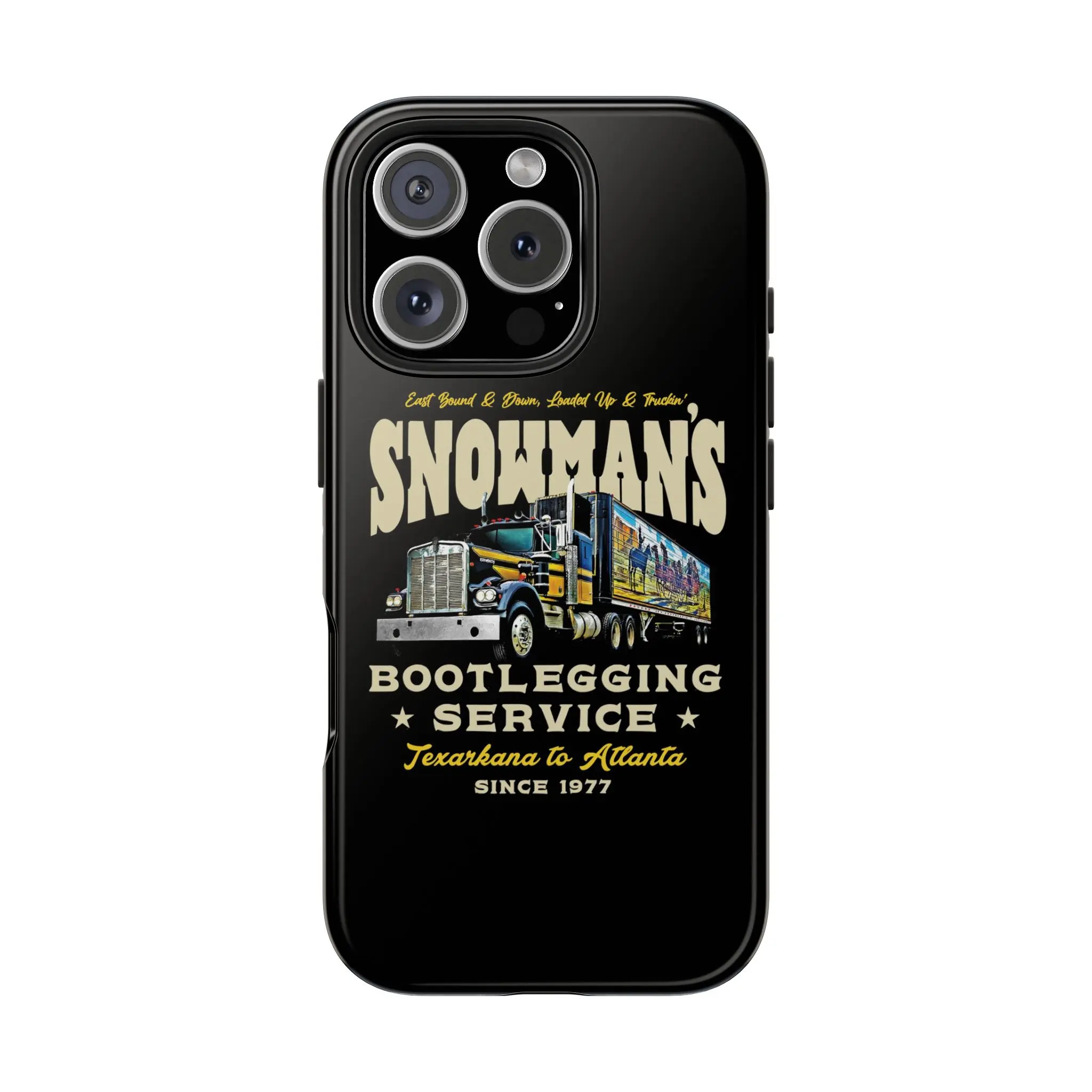 Smokey And The Bandit Snowman's Bootlegging Service Tough Phonecase, Fan Gifts