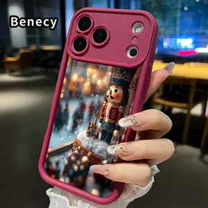 Phone Case for iPhone 17 Pro Max 16 Plus 15 14 13 12 11 Air E Nutcracker Winter Glow Full Body Protection Shockproof Soft Silicone Cover