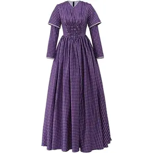 Women's Colonial Dress Historic Gown Poineer Costume Outfit