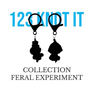 Feral Experiment - set of 2 large clasp stitch markers for crocheting