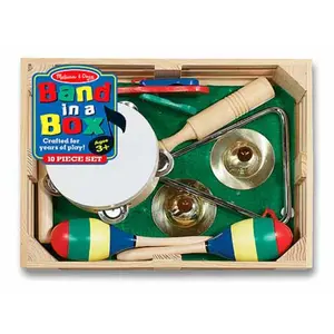 212 MAIN Melissa and Doug 488 Band-in-a-Box, 15" x 11" x 3.5" Dimensions, for Creative Play (Music Literature & Art Creative Play Accessory)