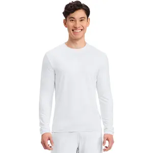Cherokee CK807 Men's Long Sleeve Underscrub Tee - Moisture-Wicking Crew Neck
