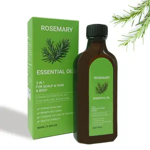 100ml Rosemary Hair Care Essential Oil, Natural Hair Oil, Hair Care Oil, Strengthening Hair, Thicker Fuller Hair, Scalp & Hair Care Oil for Men & Women Gift for Men