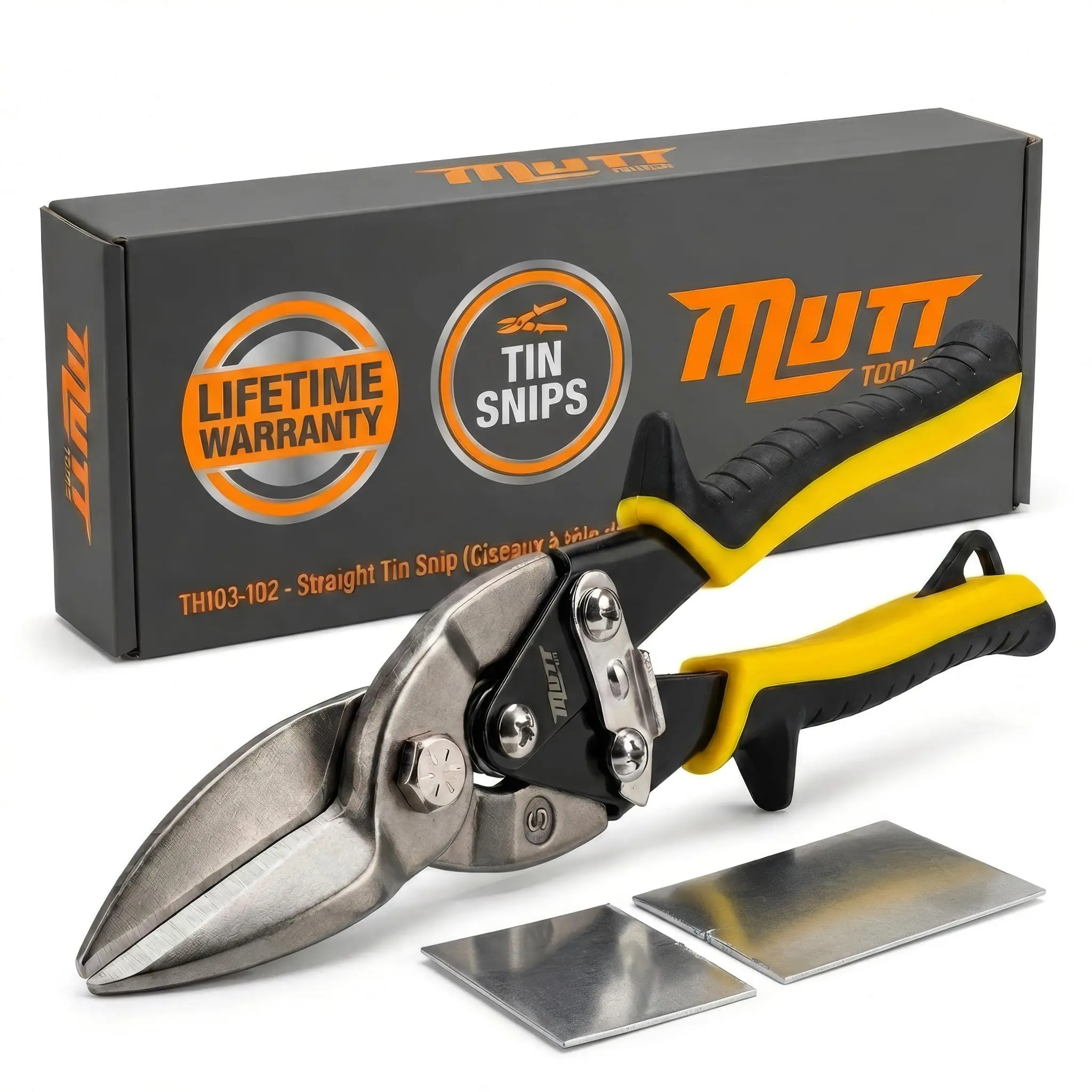 10 Inch Straight Cut Tin Snip | Heavy Duty Chrome Molybdenum Snips