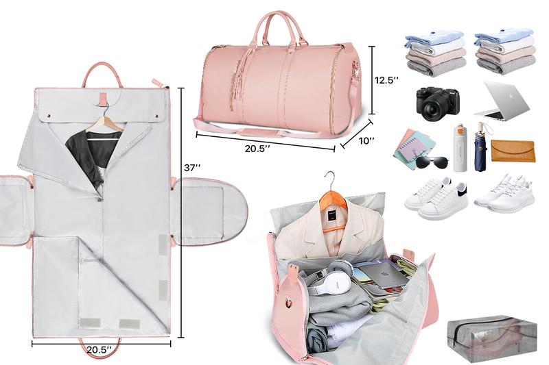 Lefame Travel Duffle Bag with Shoe Compartment, Foldable Weekender for Men and Women, Scratch-Resistant Oxford Cloth, Large Capacity with Organized Pockets, Portable Carry-On Duffel, Perfect Holiday Gift