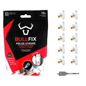 Universal Drywall Anchors, Holds up to 255lbs, Hollow Wall Anchors, with Drill Bit, Stronger Than Toggle Bolts and Butterfly Screw - Patented Design - Starter Pack