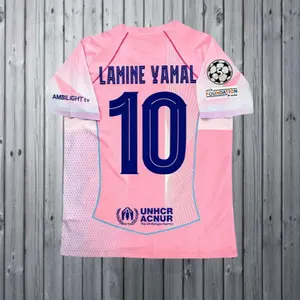 2026 season pink new jersey fan version Yamal 10 football jersey