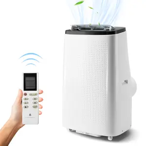 14000 BTU Portable Air Conditioner, 3-In-1 Floor AC Unit with Built-In Dehumidifier & 3 Fan Speeds, Cools Rooms Up to 550 Sq.Ft, Includes Easy Window Kit, Quiet Operation, Ideal for Home/Office, White
