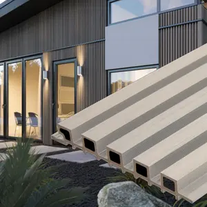 Gray Oak Exterior Slat Siding Outdoor Wall Cladding Panels 5 Strip: 1" Wide Slats